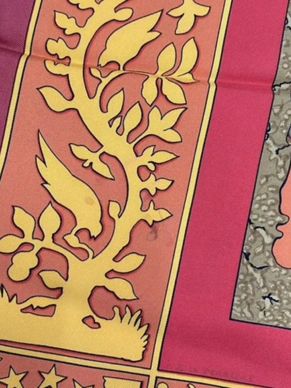 HERMES Carre 90 - Red Orange Multi Scarf - Picture 5 of 6